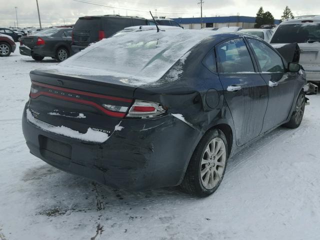 1C3CDFCB3FD300199 - 2015 DODGE DART LIMIT BLACK photo 4