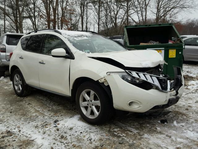 JN8AZ18W09W149550 - 2009 NISSAN MURANO S WHITE photo 1