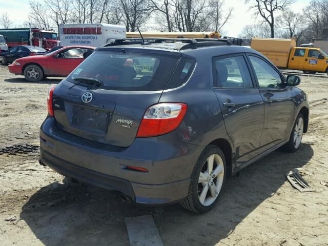 2T1LE40E89C011333 - 2009 TOYOTA COROLLA MA CHARCOAL photo 4