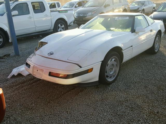 1G1YY238XM5100701 - 1991 CHEVROLET CORVETTE WHITE photo 2