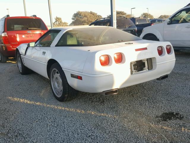 1G1YY238XM5100701 - 1991 CHEVROLET CORVETTE WHITE photo 3