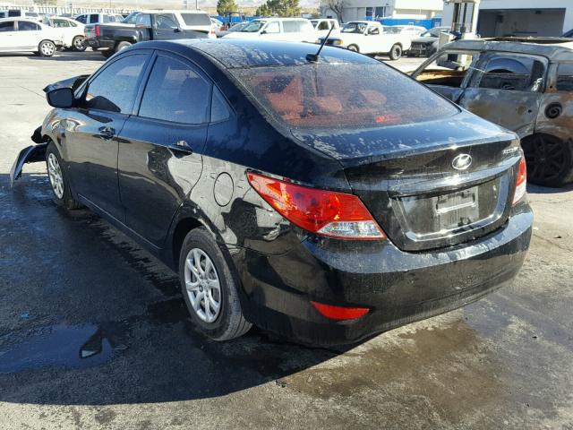 KMHCT4AE2DU579430 - 2013 HYUNDAI ACCENT GLS BLACK photo 3