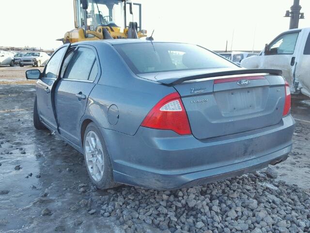 3FAHP0HA3BR175797 - 2011 FORD FUSION SE GRAY photo 3