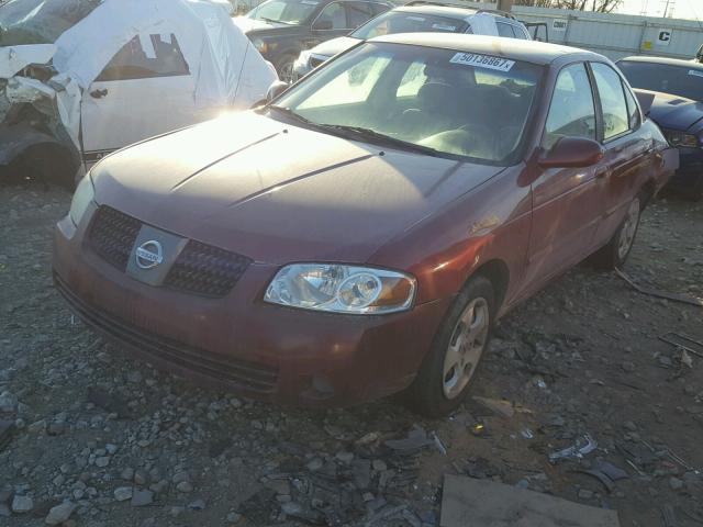 3N1CB51D74L877022 - 2004 NISSAN SENTRA 1.8 MAROON photo 2