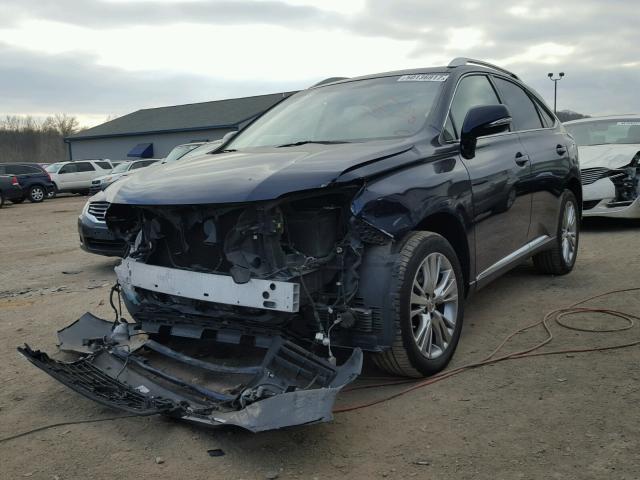 2T2BK1BA4EC241812 - 2014 LEXUS RX 350 BLUE photo 2