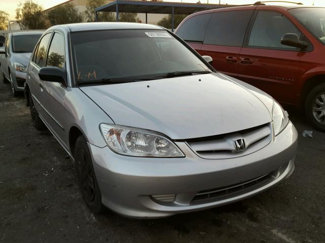 1HGES163X4L008992 - 2004 HONDA CIVIC DX V SILVER photo 1