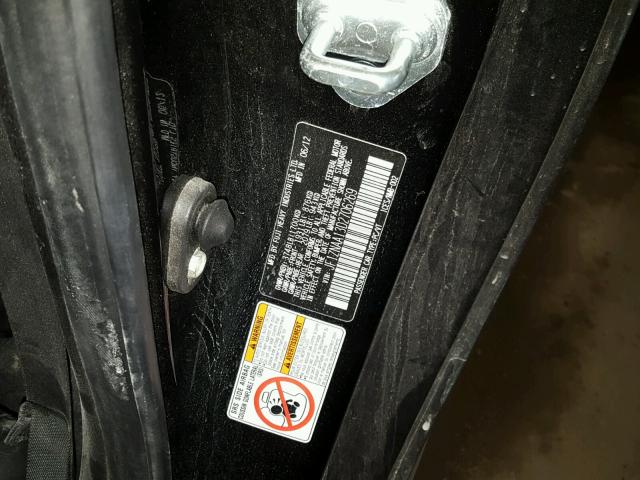 JF1ZNAA13D2706269 - 2013 TOYOTA SCION FR-S BLACK photo 10