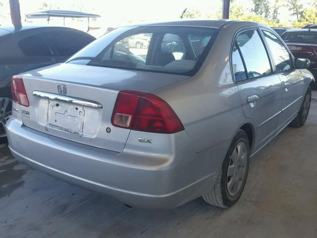 1HGES26772L062207 - 2002 HONDA CIVIC EX ვერცხლისფერი ფოტო 4