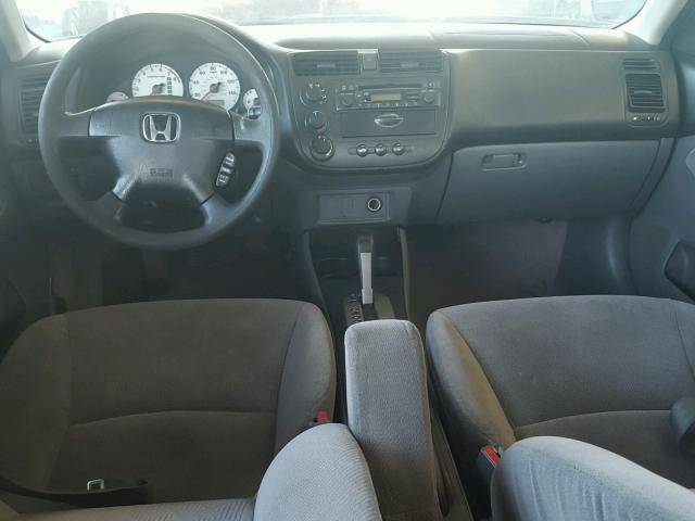 1HGES26772L062207 - 2002 HONDA CIVIC EX ვერცხლისფერი ფოტო 9
