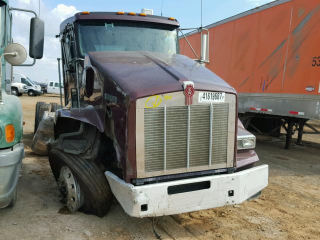 1XKDDP9X8FJ448055 - 2015 KENWORTH CONSTRUCTI BURGUNDY photo 1