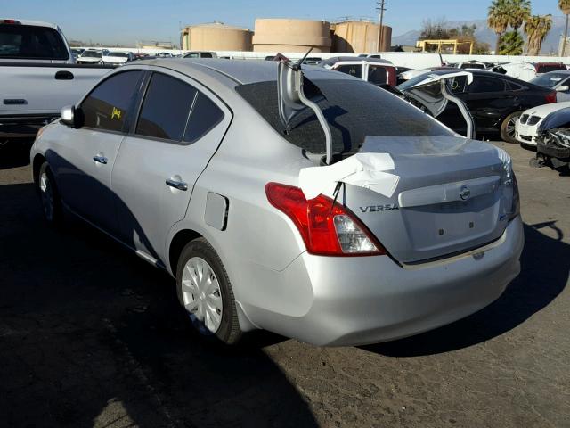 3N1CN7AP4CL924390 - 2012 NISSAN VERSA S SILVER photo 3