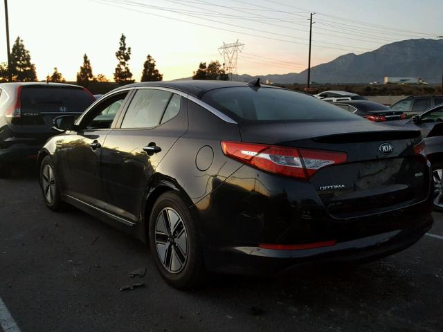 KNAGM4AD1C5035503 - 2012 KIA OPTIMA HYB BLACK photo 3