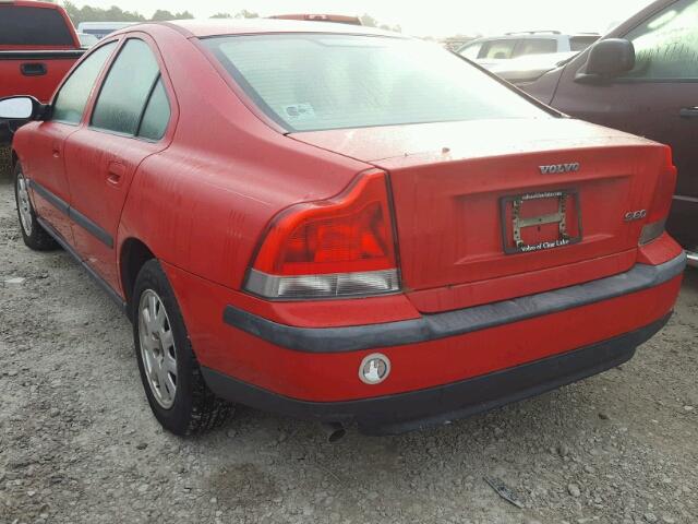 YV1RS61N512006763 - 2001 VOLVO S60 RED photo 3