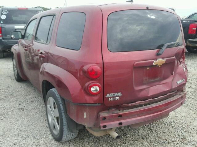 3GNCA13B09S586533 - 2009 CHEVROLET HHR LS RED photo 3
