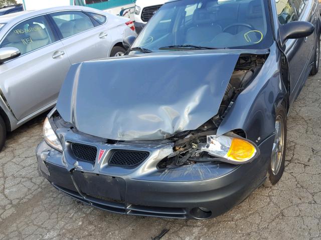 1G2NG52EX3C241935 - 2003 PONTIAC GRAND AM S GRAY photo 9