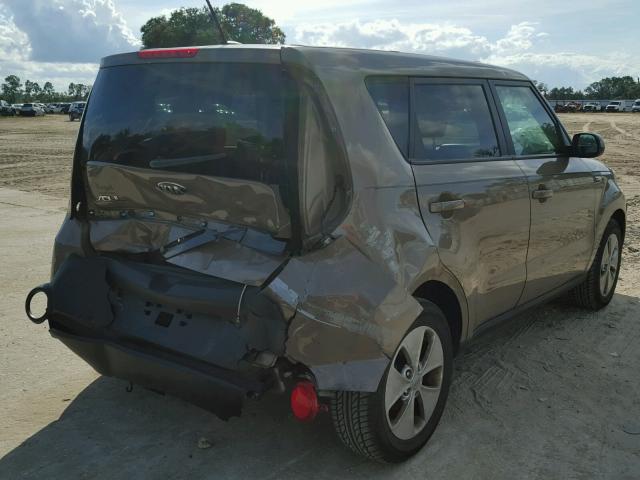 KNDJN2A25E7104760 - 2014 KIA SOUL TAN photo 4