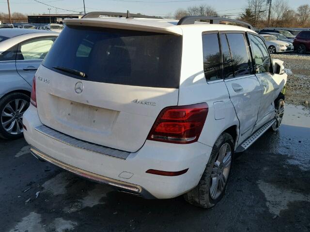 WDCGG8JB1DF995040 - 2013 MERCEDES-BENZ GLK 350 4M WHITE photo 4