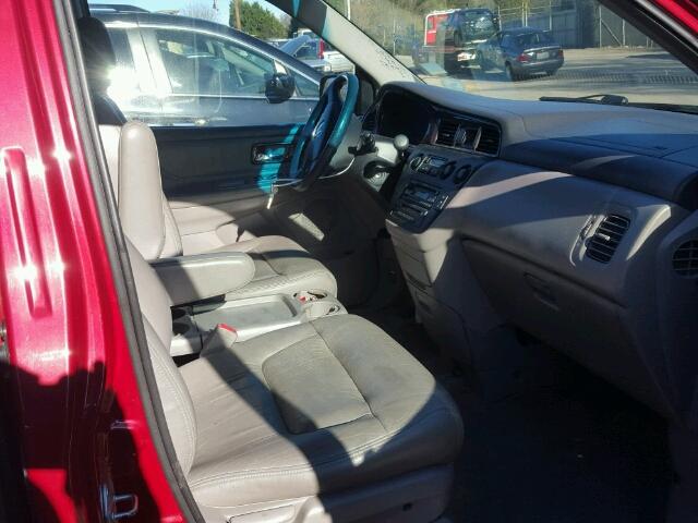 5FNRL18942B051853 - 2002 HONDA ODYSSEY EX RED photo 5