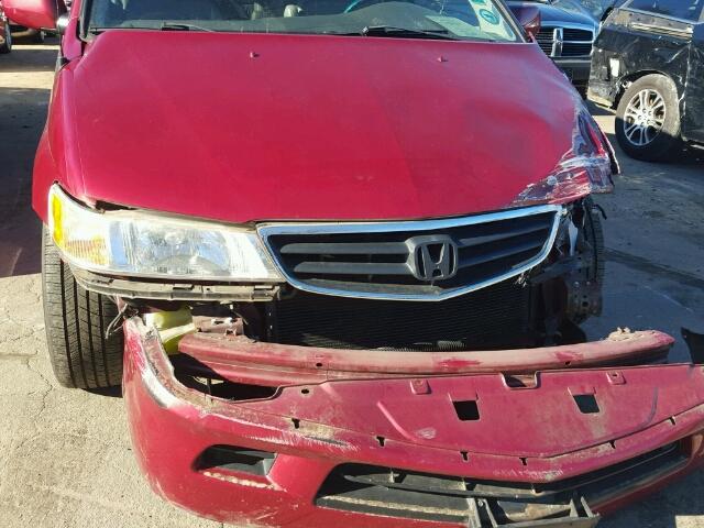 5FNRL18942B051853 - 2002 HONDA ODYSSEY EX RED photo 9