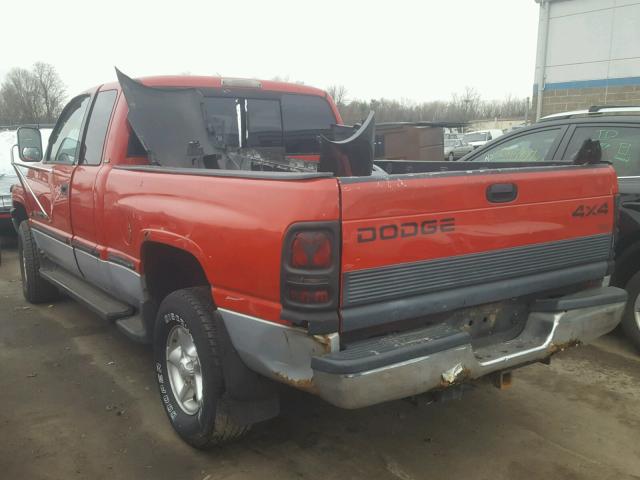 1B7HF13Z1WJ104372 - 1998 DODGE RAM 1500 RED photo 3