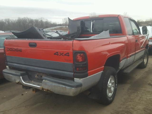 1B7HF13Z1WJ104372 - 1998 DODGE RAM 1500 RED photo 4