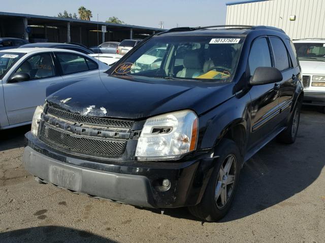 2CNDL63F956193870 - 2005 CHEVROLET EQUINOX LT BLACK photo 2