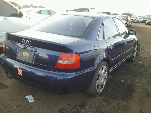 WAURD68D81A140201 - 2001 AUDI S4 2.7 QUA BLUE photo 4