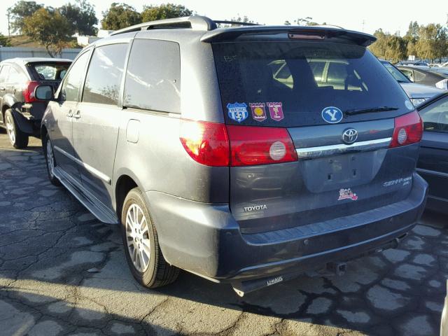 5TDBK22C77S005287 - 2007 TOYOTA SIENNA XLE GRAY photo 3