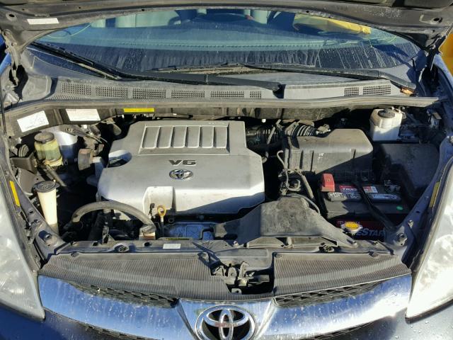 5TDBK22C77S005287 - 2007 TOYOTA SIENNA XLE GRAY photo 7