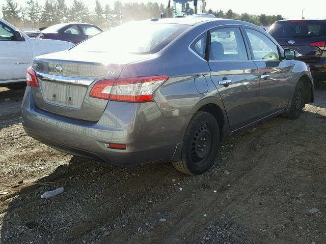 3N1AB7APXFY252939 - 2015 NISSAN SENTRA S GRAY photo 4