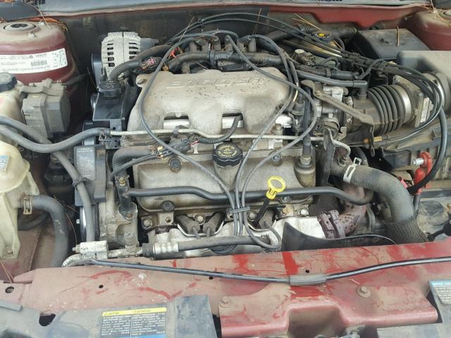 1G1ND52J02M564460 - 2002 CHEVROLET MALIBU BURGUNDY photo 7