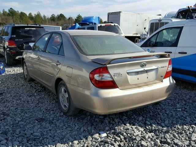 4T1BF32K92U535584 - 2002 TOYOTA CAMRY LE TAN photo 3