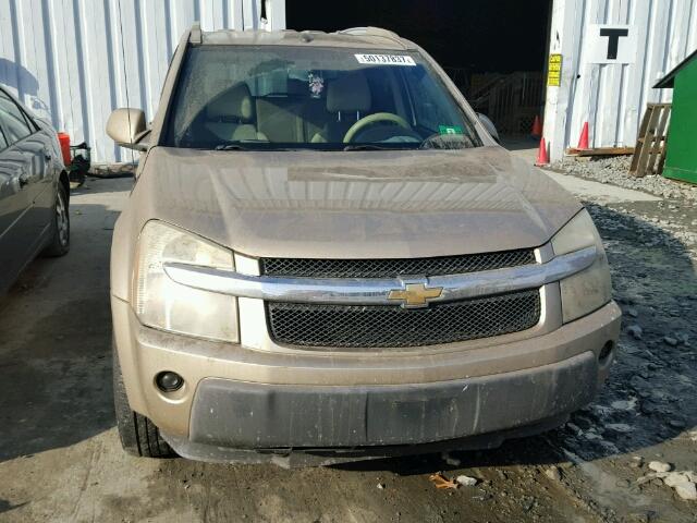 2CNDL63F266046713 - 2006 CHEVROLET EQUINOX LT GOLD photo 9