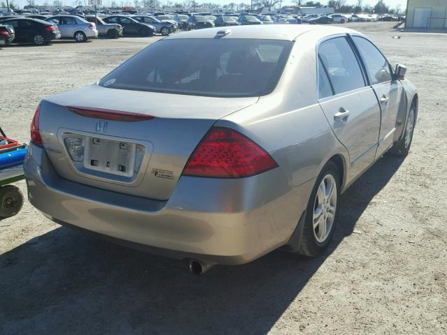 JHMCM568X6C003490 - 2006 HONDA ACCORD EX GOLD photo 4