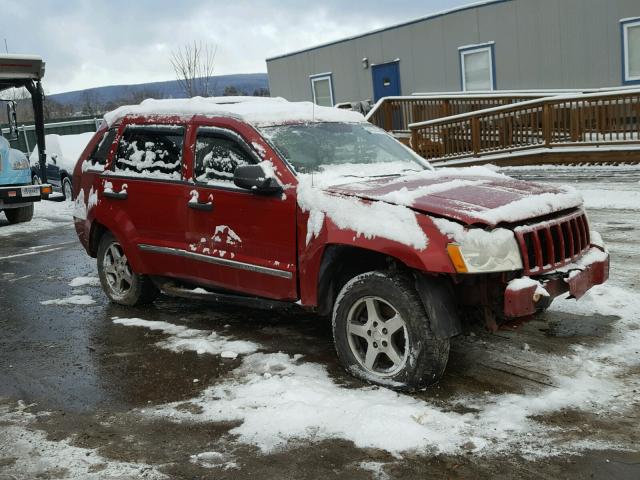 1J4GR48K75C646122 - 2005 JEEP GRAND CHER RED photo 1