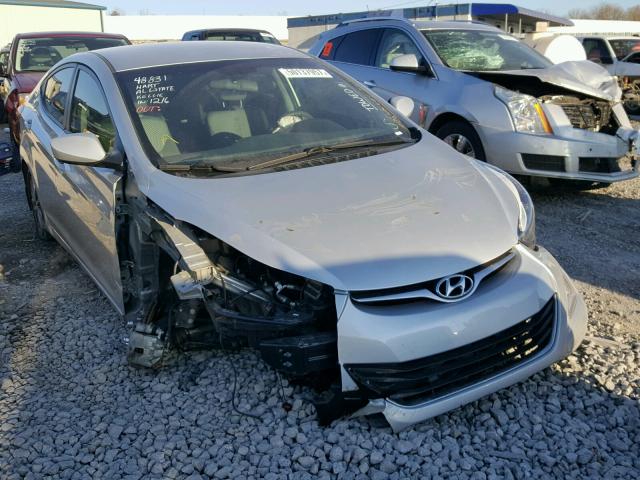 5NPDH4AE6EH465310 - 2014 HYUNDAI ELANTRA SE SILVER photo 1