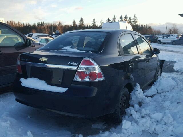 KL1TD55667B083032 - 2007 CHEVROLET AVEO BASE BLACK photo 4