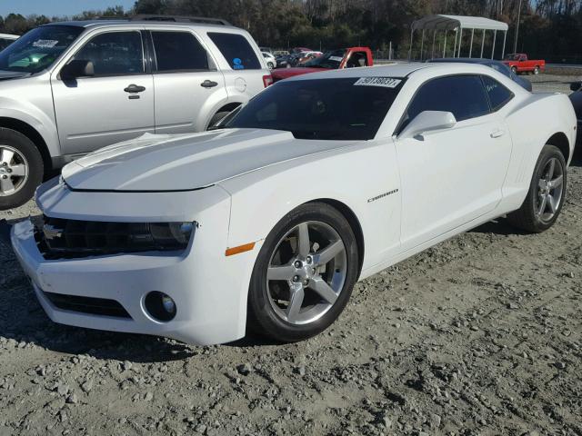 2G1FB1E30C9143580 - 2012 CHEVROLET CAMARO LT WHITE photo 2