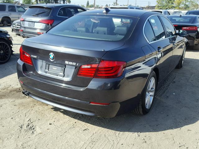 WBAXH5C55DD112039 - 2013 BMW 528 XI GRAY photo 4