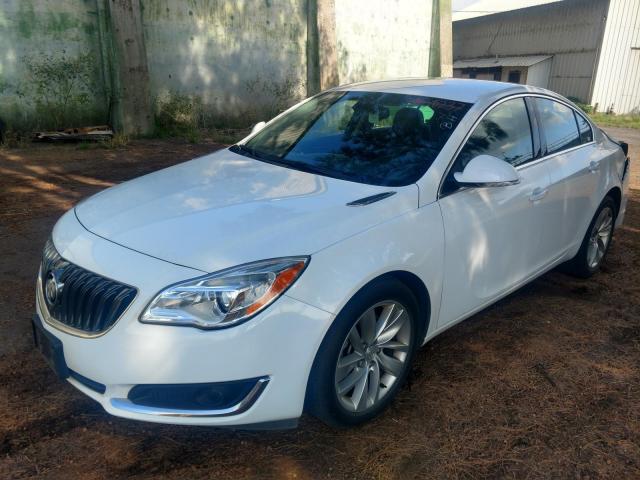 2G4GK5EX6G9169978 - 2016 BUICK REGAL WHITE photo 2