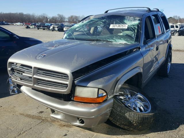 1B4HR28NX1F568529 - 2001 DODGE DURANGO GRAY photo 2