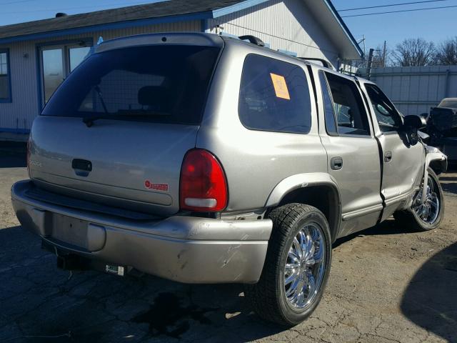 1B4HR28NX1F568529 - 2001 DODGE DURANGO GRAY photo 4