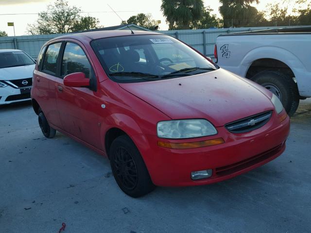 KL1TD666X7B712098 - 2007 CHEVROLET AVEO BASE RED photo 1