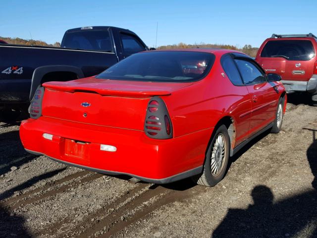 2G1WW12EXY9165653 - 2000 CHEVROLET MONTE CARL წითელი ფოტო 4