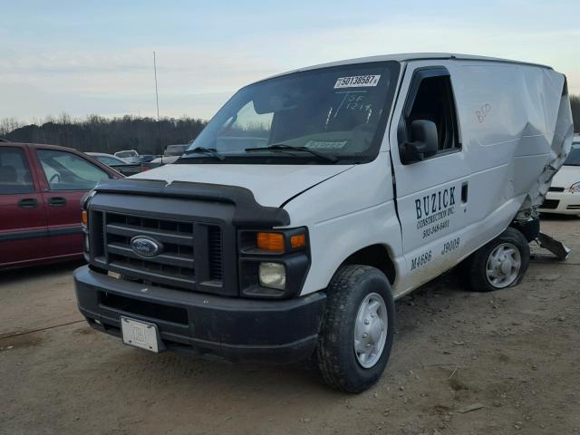 1FTNE24L18DA75334 - 2008 FORD ECONOLINE WHITE photo 2