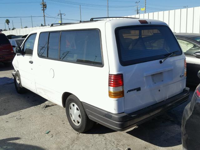 1FMDA31X0TZB40301 - 1996 FORD AEROSTAR WHITE photo 3