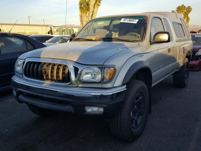 5TEWN72N43Z296514 - 2003 TOYOTA TACOMA XTR SILVER photo 2