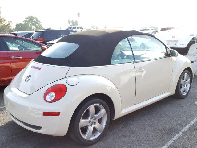 3VWSF31Y16M313073 - 2006 VOLKSWAGEN NEW BEETLE Krem foto 4