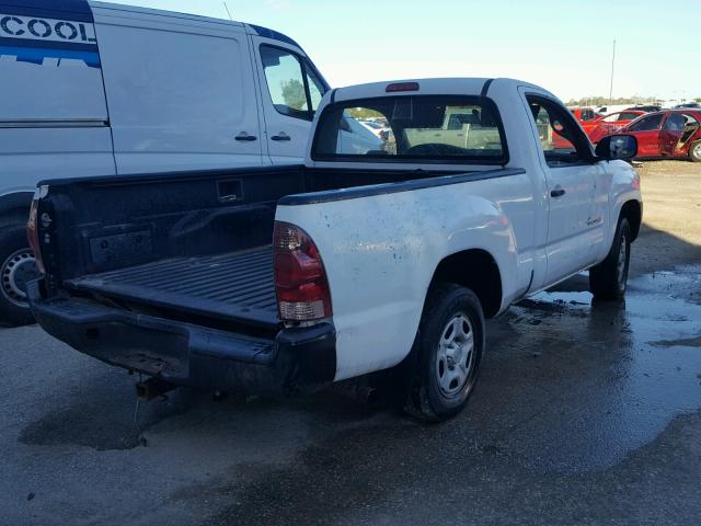 5TENX22N97Z412479 - 2007 TOYOTA TACOMA WHITE photo 4