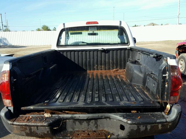 5TENX22N97Z412479 - 2007 TOYOTA TACOMA WHITE photo 6